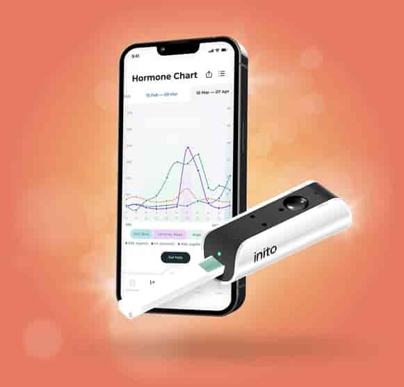 Fertility monitor device with app display